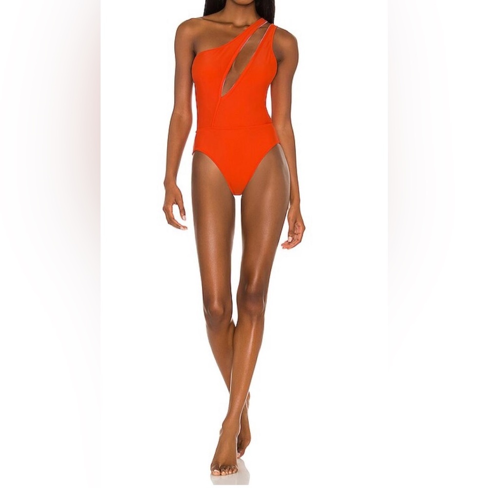 SOLID & STRIPED X Sloane Stephens Issi One Piece in Candy Red